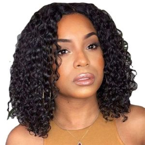 Bob Wig Human Hair Glueless Wigs Pre Plucked Pre Cut HD Lace Front Glueless Wigs Human Hair 180% Density Short Deep Wave Bob Wigs for Black Women, Limited Edition Custom Colored Units - Style 01 - view 2